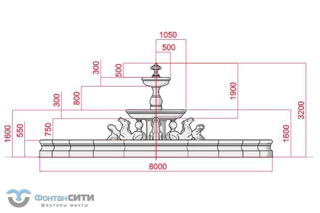 Разработка проекта фонтана - Компания Фонтан СИТИ Тел: 8-800-234-5405