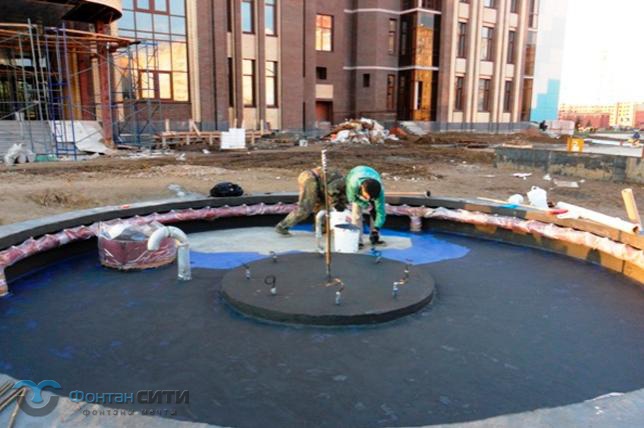 Гидроизоляция чаши фонтана FS