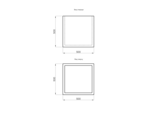 Вазон ландшафтный FC 500x500