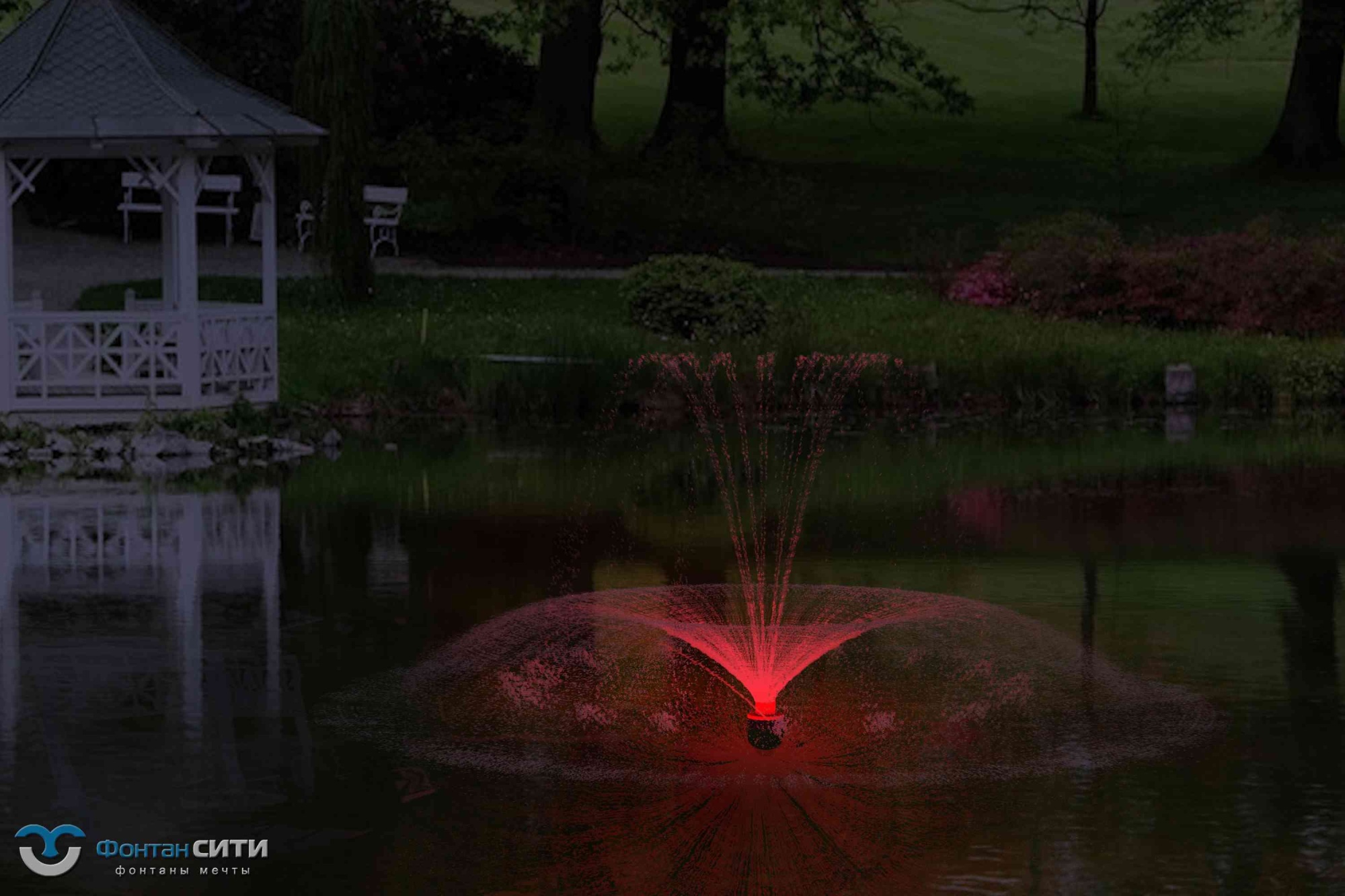 Готовый плавающий фонтан для пруда купить - Фонтан СИТИ. Тел: 8-800-234-5405.