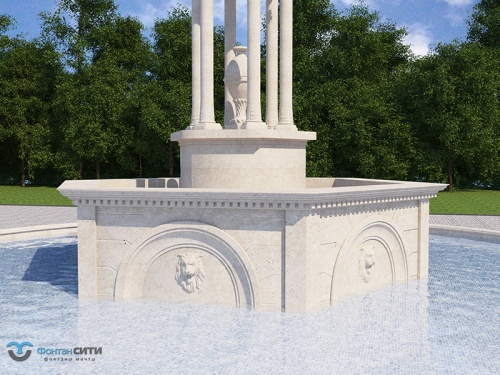 Фонтан в классическом стиле FC с ротондой 15800