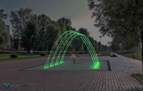 Пешеходный фонтан FC "Арка" 5000х7200