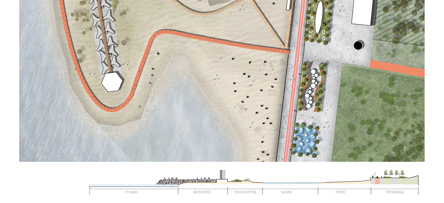 Набережная Фекрята Табеева в г. Набережные Челны
