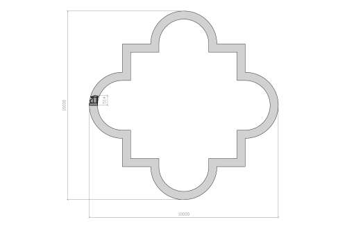 Архитектурный декоративный бетон - декоративная чаша. Фонтан СИТИ Тел: 8-800-234-5405, г.Москва, м. ВДНХ, ул.Касаткина д.3а, стр.7.