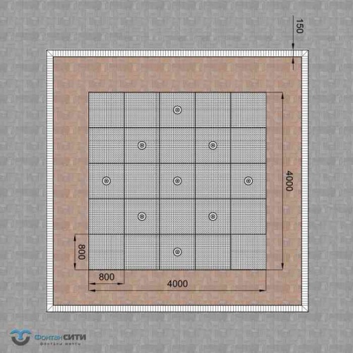 Сухой фонтан чертежи типовых решений от компании Фонтан СИТИ. Тел: 8-800-234-5405