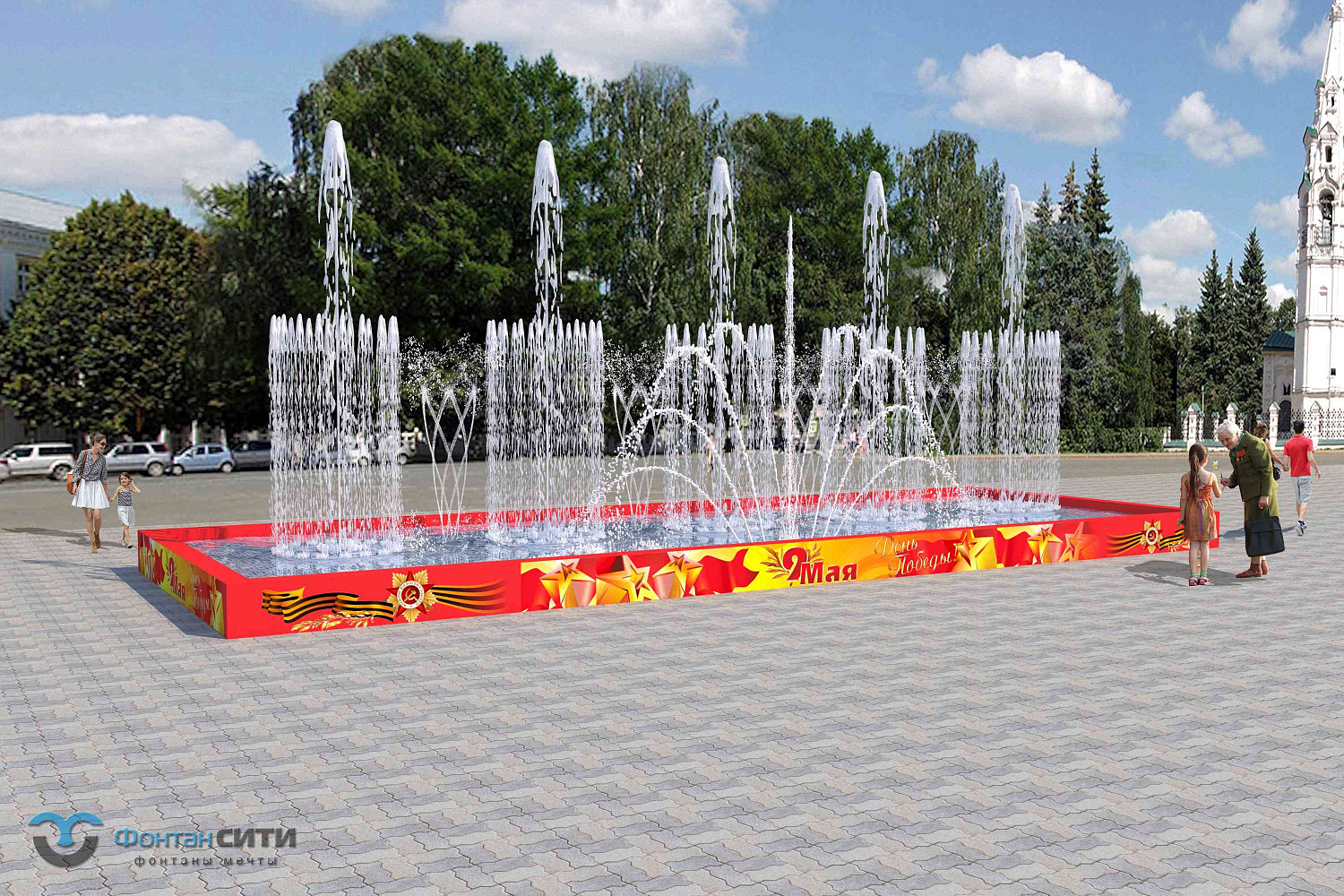 Аренда фонтана для городской площади