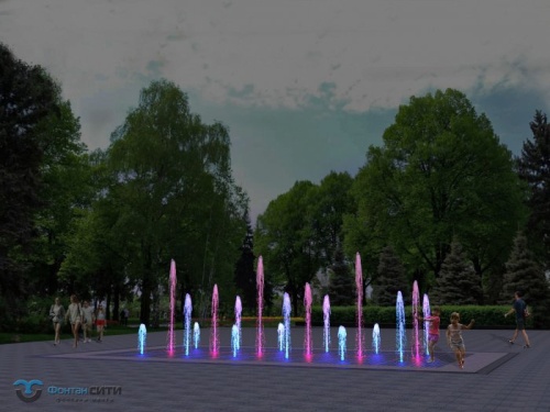 Динамический фонтан сухой конструкции - Фонтан СИТИ. Тел: 8-800-234-5405