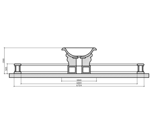 Фонтанная композиция FC "Атланты" октагон 6724