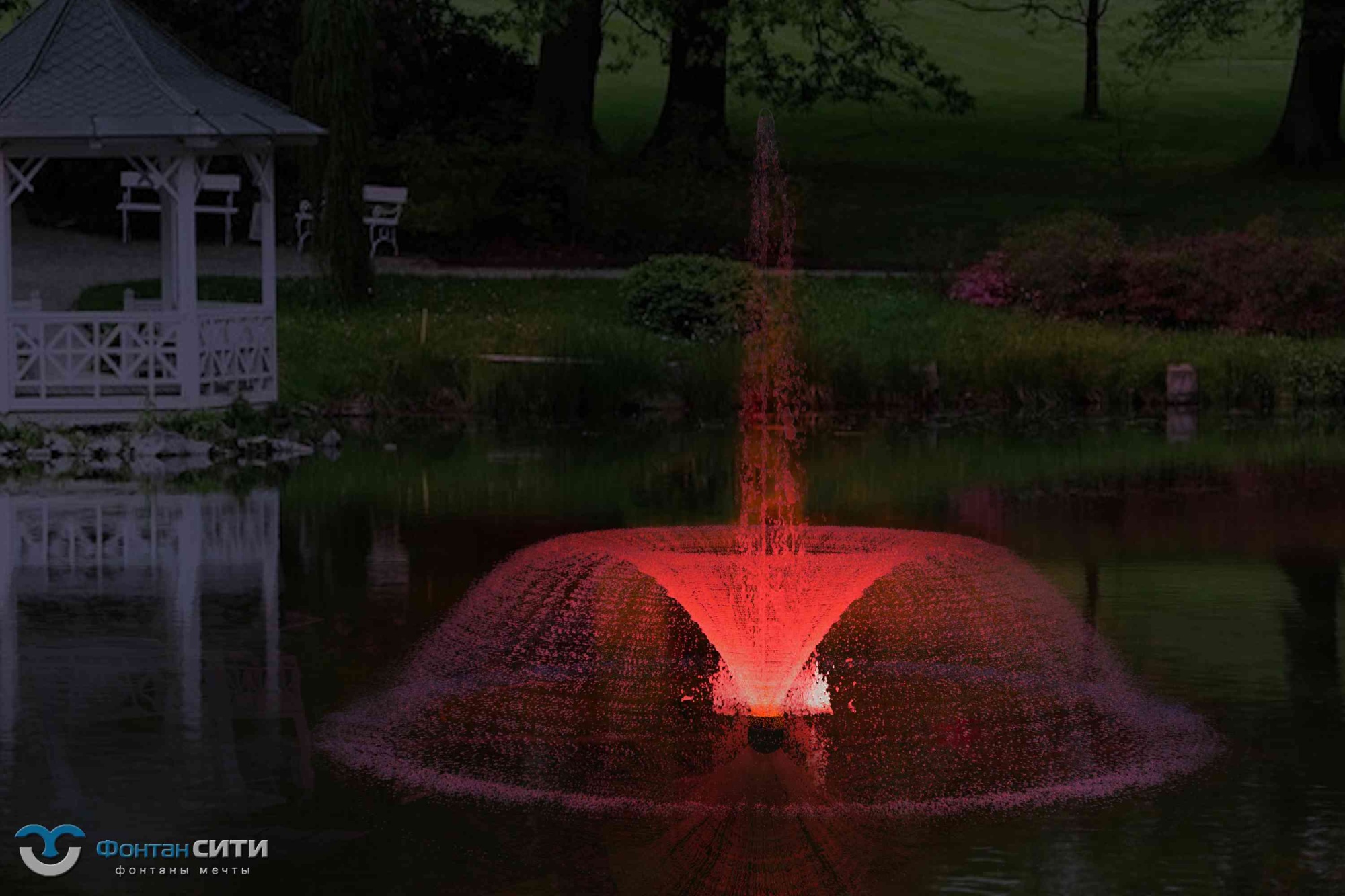 Плавающий фонтан для бассейна и пруда - Лебедь. Фонтан СИТИ Тел: 8-800-234-5405