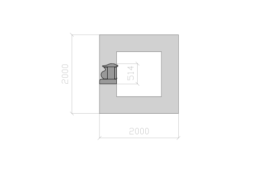 Квадратная форма для фонтана из архитектурного бетона. Фонтан СИТИ Тел: 8-800-234-5405, г.Москва, м. ВДНХ, ул.Касаткина д.3а, стр.7.