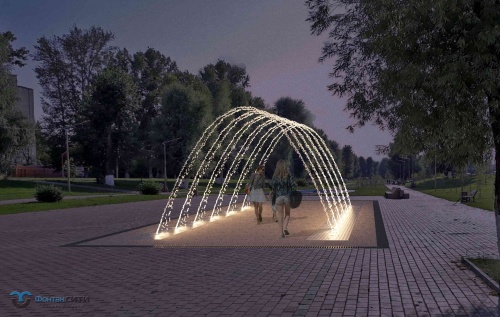 Пешеходный фонтан FC "Арка" 5000х8000