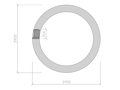 Борт фонтана FC "Кольцо" 3950