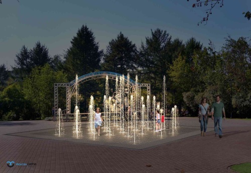 Заказать сухой пешеходный фонтан в компании Фонтан СИТИ. Тел: 8-800-234-5405