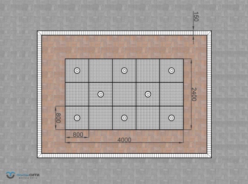 Проектирование сухих светомузыкальных фонтанов - Фонтан СИТИ. Тел: 8-800-234-5405