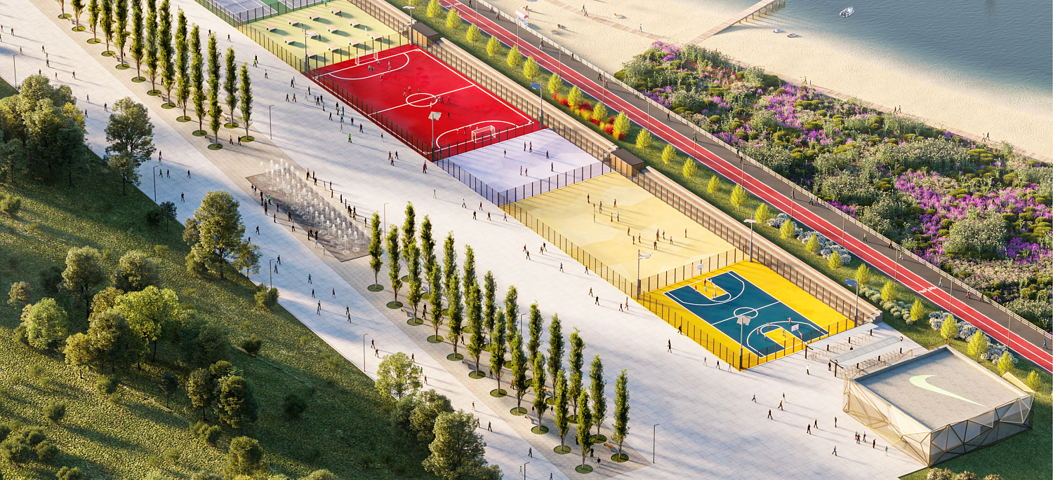 Набережная Фекрята Табеева в г. Набережные Челны