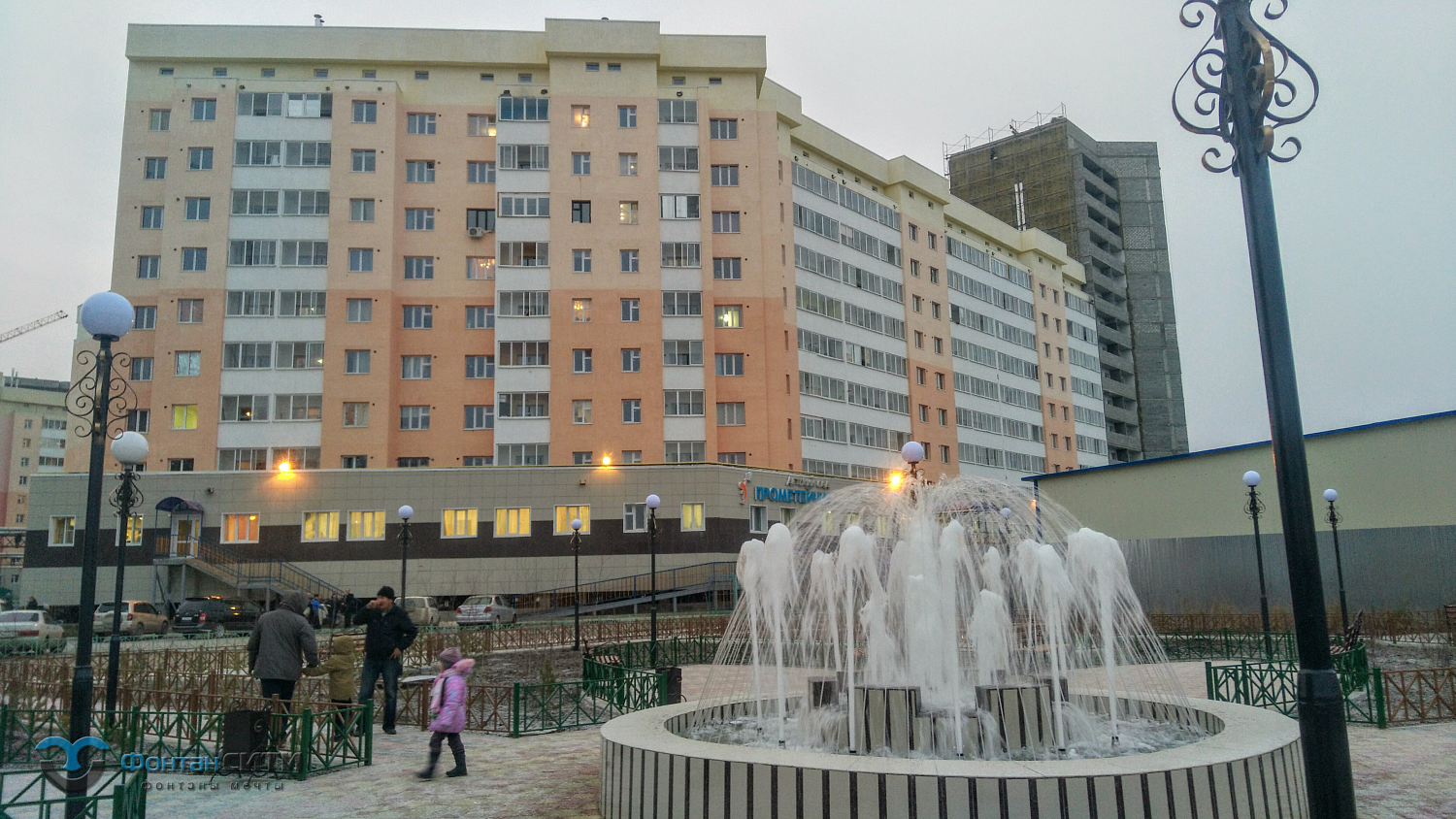 Фонтан Прометей г. Якутск 2017 г.