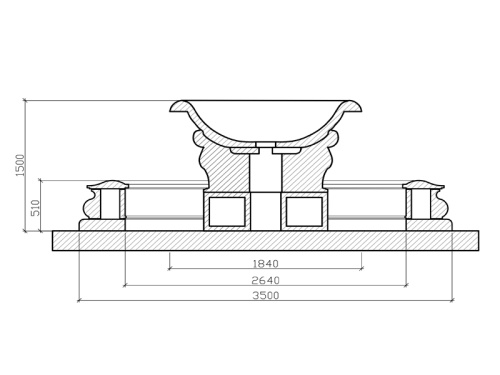 Фонтанная композиция FC "Атланты" 3500 с Нептуном