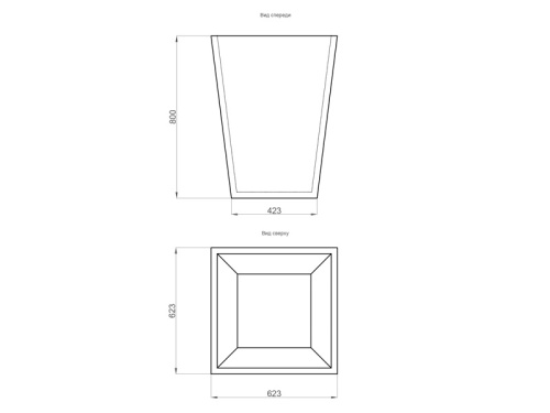 Вазон ландшафтный FC 623x800