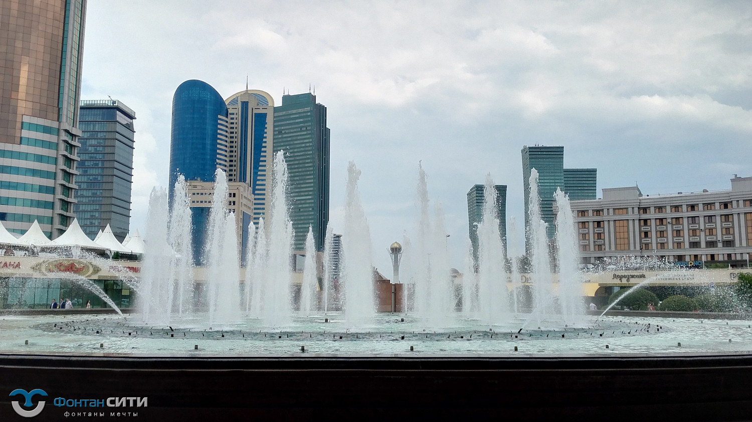 Фонтанный комплекс Казмунайгаз г. Астана