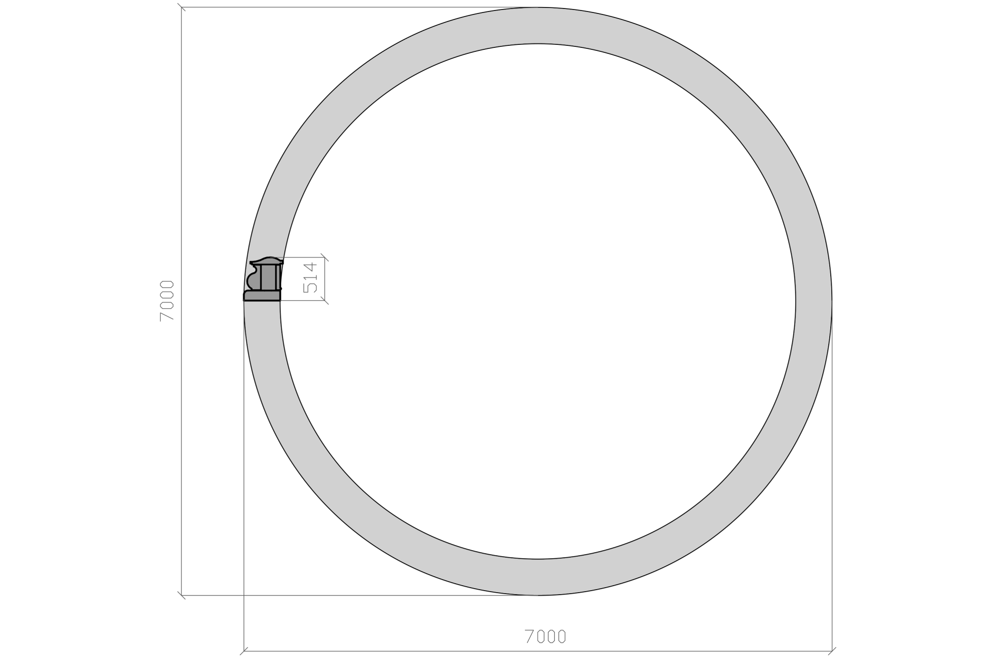 Фонтан FC "Кольцо" 7000. Купить формы для малых архитектурных изделий из бетона - fontan.city