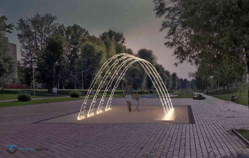 Пешеходный фонтан FC "Арка" 5000х7200