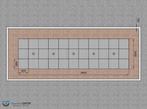 Цена разработки проекта пешеходного фонтана. Фонтан СИТИ Тел: 8-800-234-5405