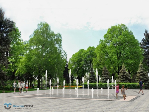 Динамический фонтан сухой конструкции - Фонтан СИТИ. Тел: 8-800-234-5405