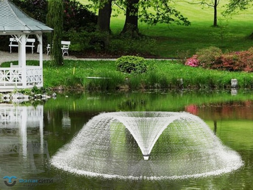 Купить плавающий фонтан для пруда с подсветкой - Фонтан СИТИ. Тел: 8-800-234-5405