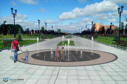 Проект пешеходного фонтана от компании Фонтан СИТИ. Тел: 8-800-234-5405