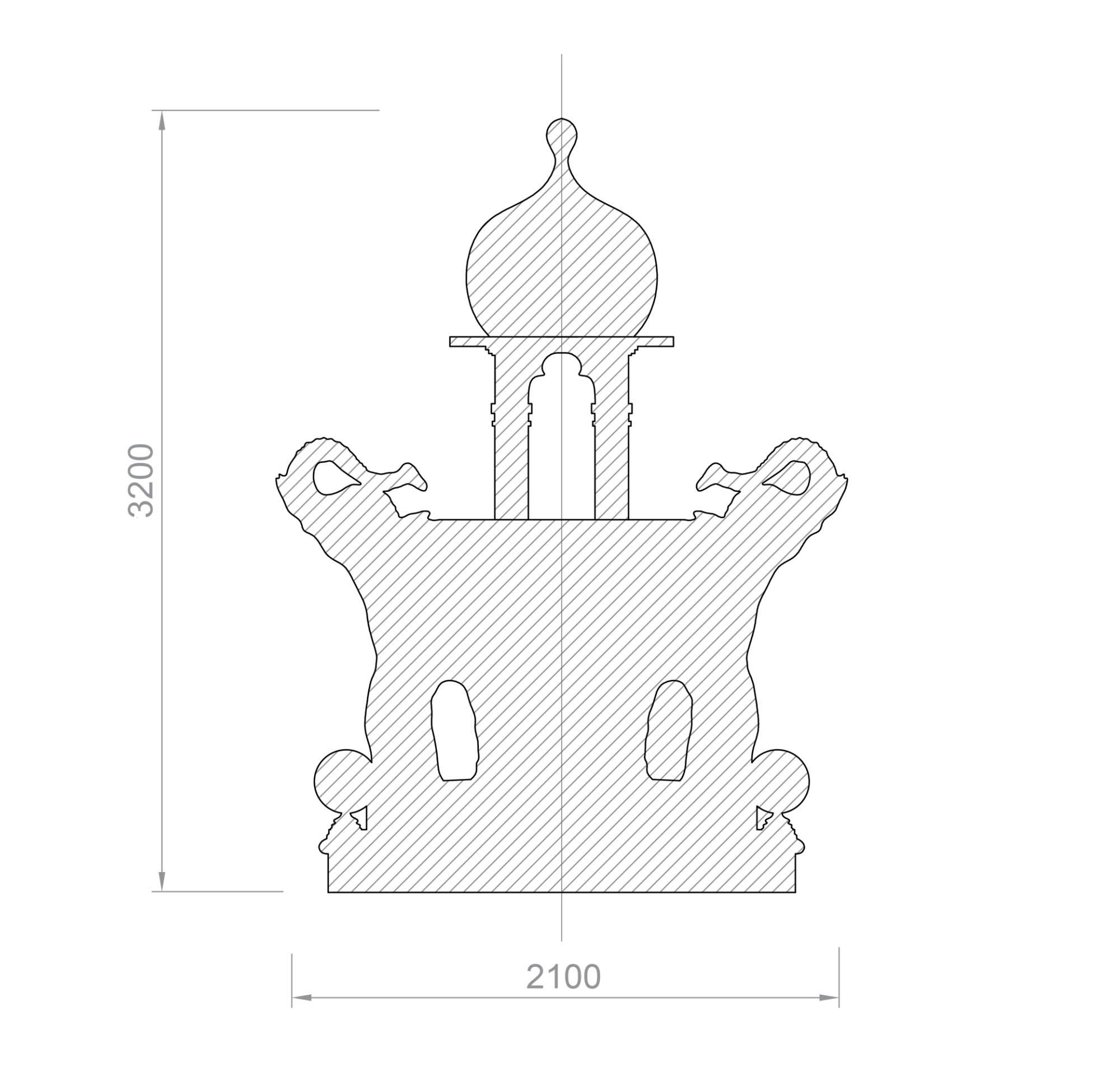 Вазон FC "4 слона"