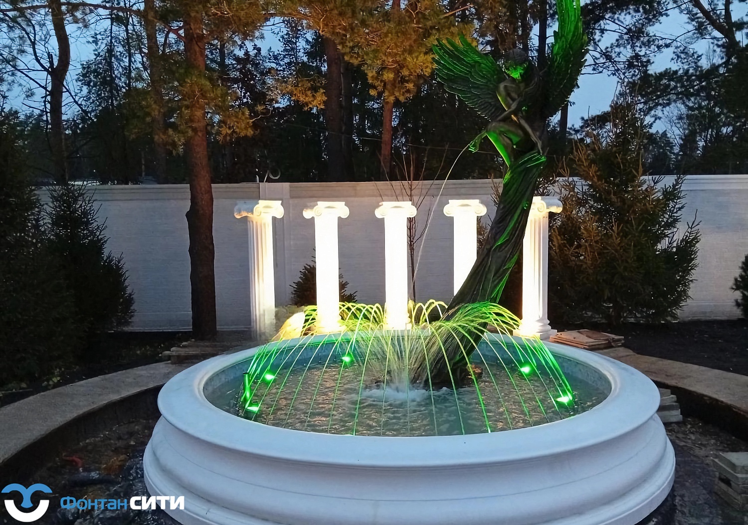 Классический уличный фонтан "Ангел" в г. Красногорск