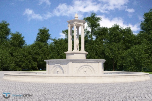 Фонтан в классическом стиле FC с ротондой 15800
