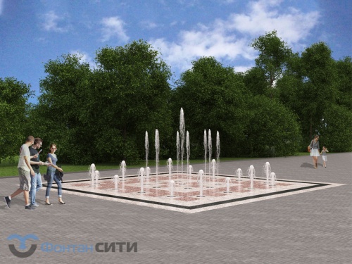 Сухой фонтан фото типового решения от Фонтан СИТИ. Тел: 8-800-234-5405