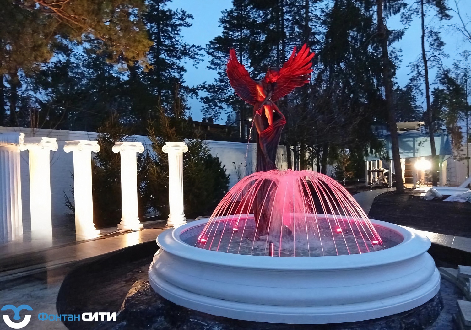 Классический уличный фонтан "Ангел" в г. Красногорск