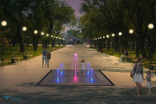 Заказать сухой фонтан цена от производителя Фонтан СИТИ. Тел: 8-800-234-5405