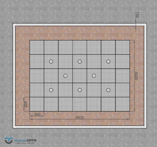 Разработка технологического проекта сухого фонтана. Фонтан СИТИ Тел: 8-800-234-5405