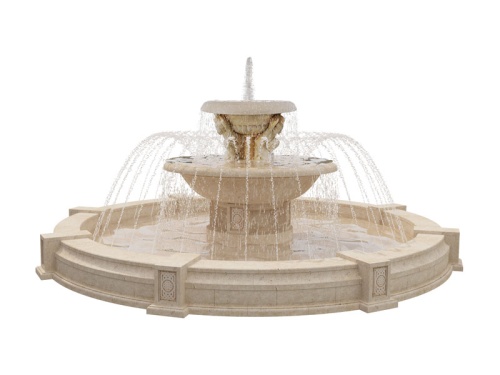 Фонтан FC "Салоники" с атлантами