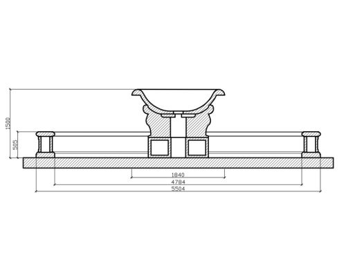 Фонтанная композиция FC "Атланты" октагон 5504