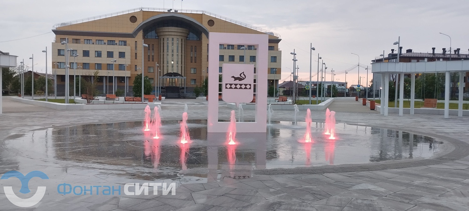 Фонтан в сквере «Юбилейный», г. Тарко-Сале, ЯНАО