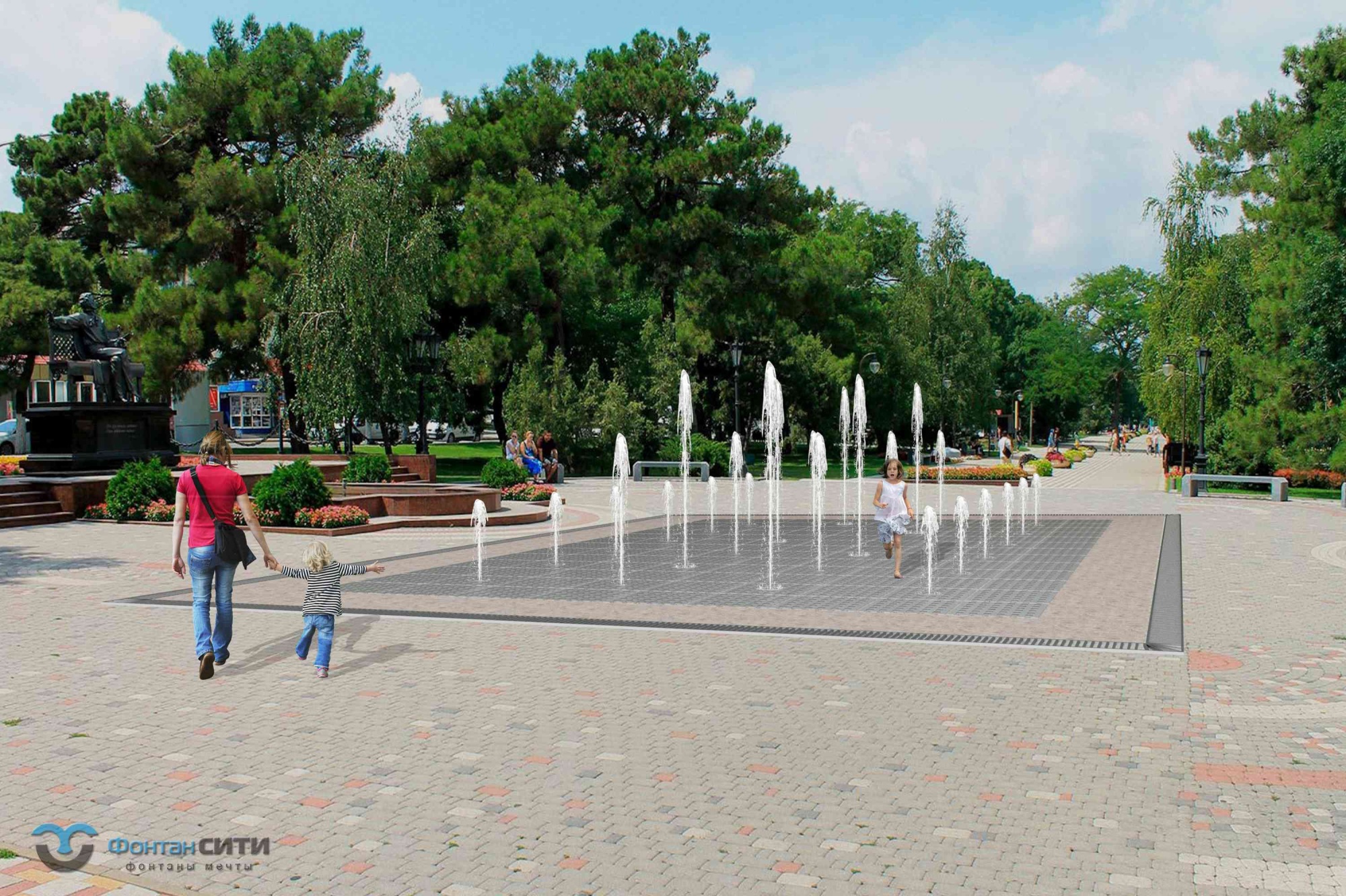 Заказать поющий фонтан в компании Фонтан СИТИ. Тел: 8-800-234-5405