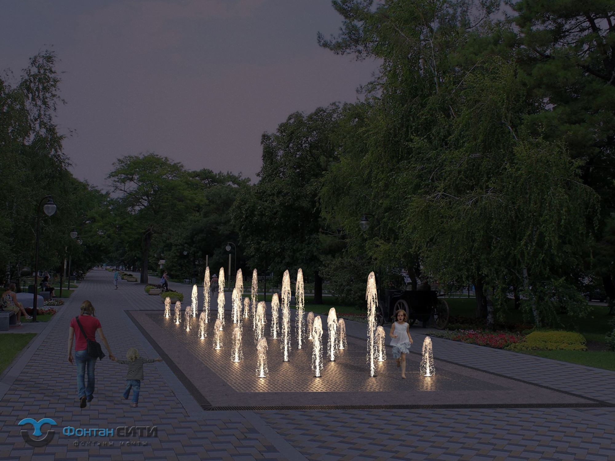 Купить городской пешеходный фонтан - Фонтан СИТИ. Тел: 8-800-234-5405