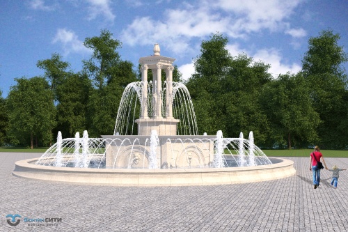 Фонтан в классическом стиле FC с ротондой 15800