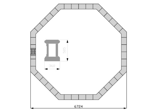 Борт фонтана FC "Октагон" 6724