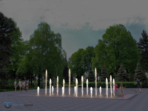 Динамический фонтан сухой конструкции - Фонтан СИТИ. Тел: 8-800-234-5405