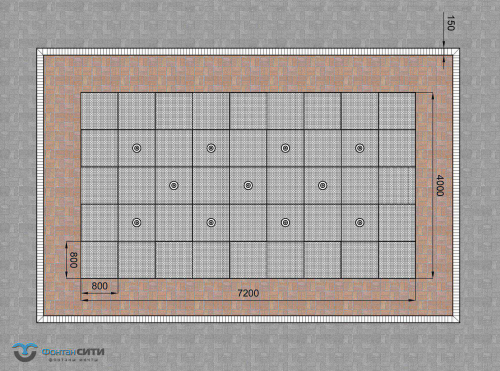 Сухой фонтан рабочий проект - Фонтан СИТИ. Тел: 8-800-234-5405