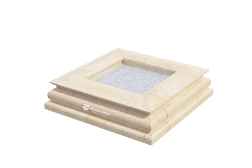 Квадратная форма для фонтана из архитектурного бетона. Фонтан СИТИ Тел: 8-800-234-5405, г.Москва, м. ВДНХ, ул.Касаткина д.3а, стр.7.