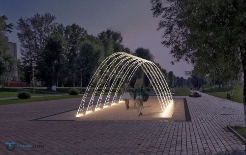 Пешеходный фонтан FC "Арка" 5000х8000