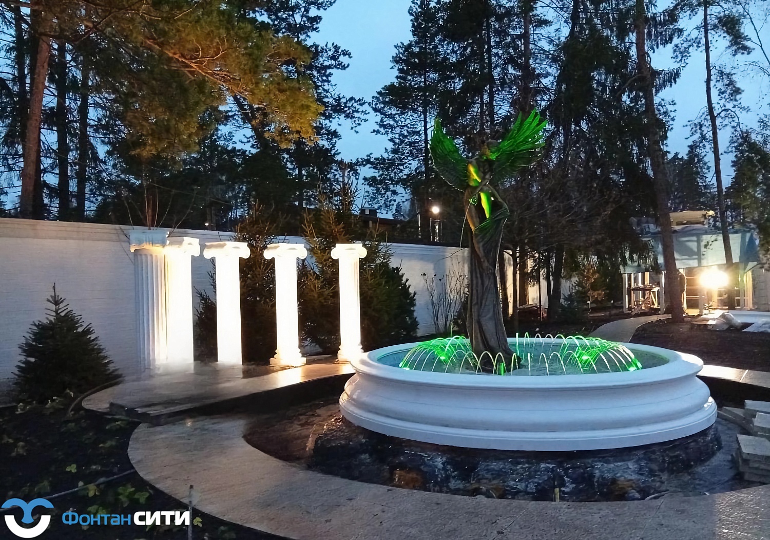 Классический уличный фонтан "Ангел" в г. Красногорск