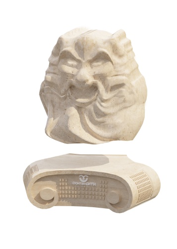 Скульптура из архитектурного бетона - Нептун. Фонтан СИТИ Тел: 8-800-234-5405, г.Москва, м.ВДНХ, ул.Касаткина д.3а, стр.7.