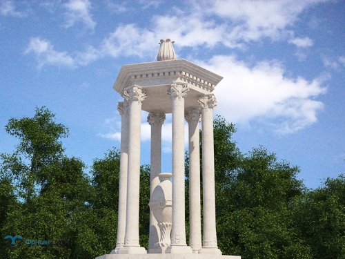 Фонтан в классическом стиле FC с ротондой 15800